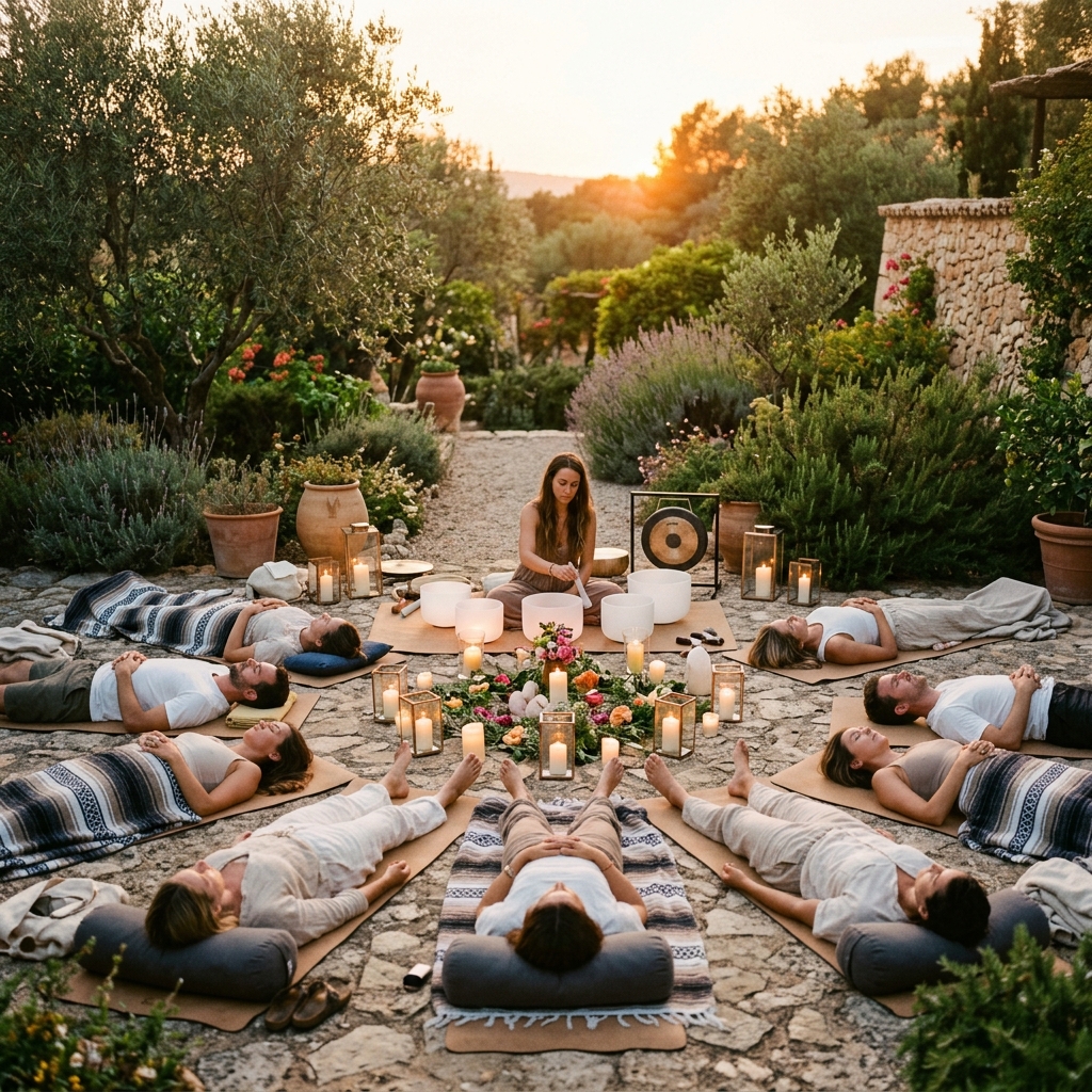 Sound Bath Casa d'Oro au Domaine Armani